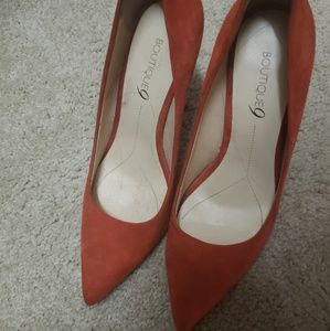 Orange high heels